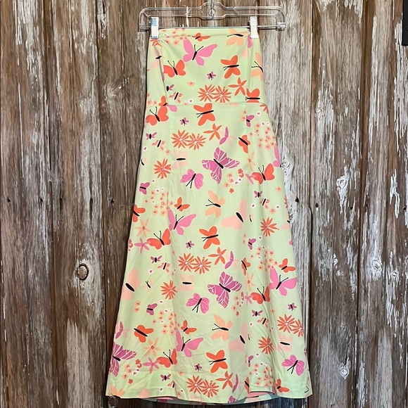 VINTAGE LILLY PULITZER STRAPLESS BUTTERFLY 🦋 PRINT DRESS, size 6 - Picture 1 of 5